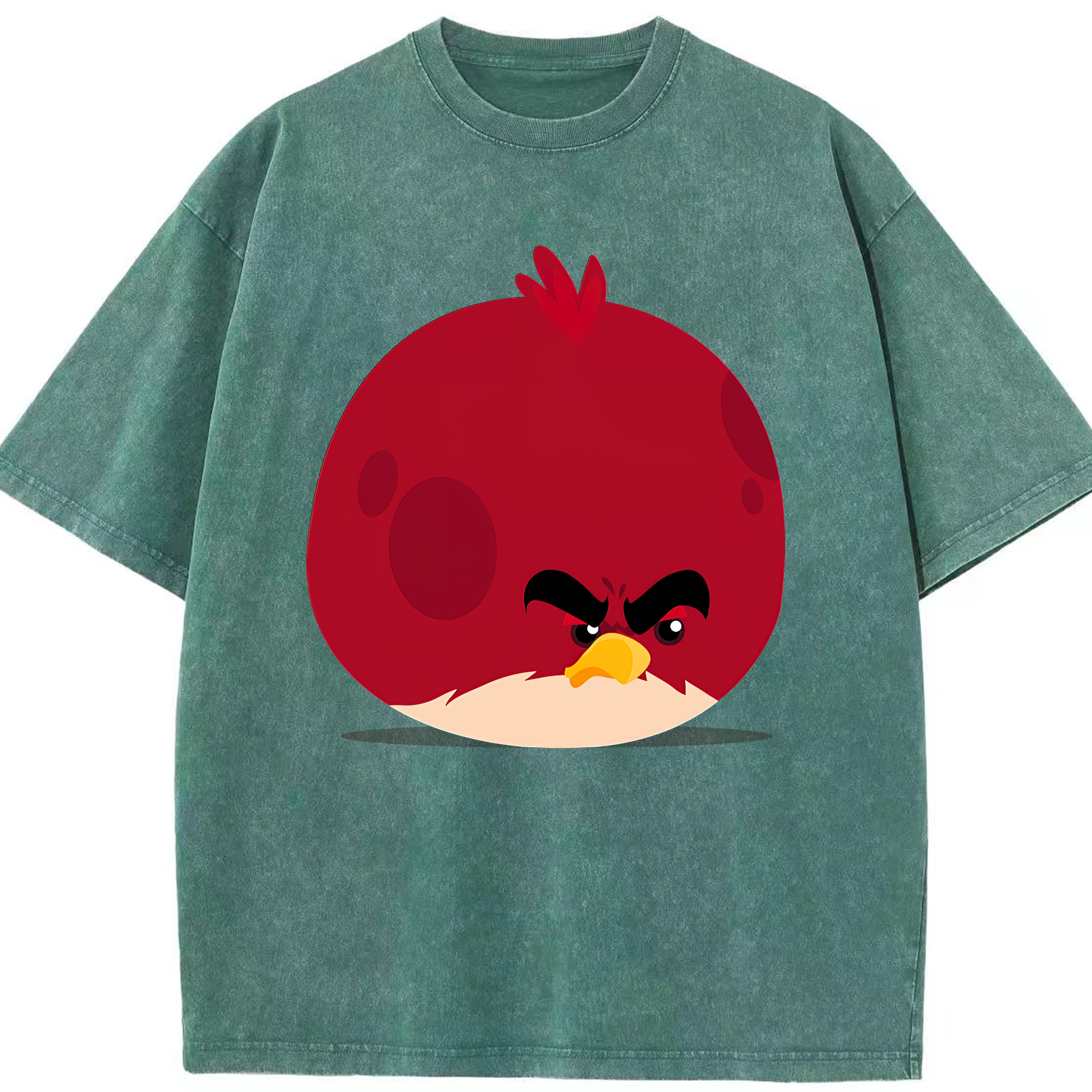 （画像用） Angry Birds アングリーバード 綿100% ヴィンテージ風 半袖Tシャツ（フロントプリント）